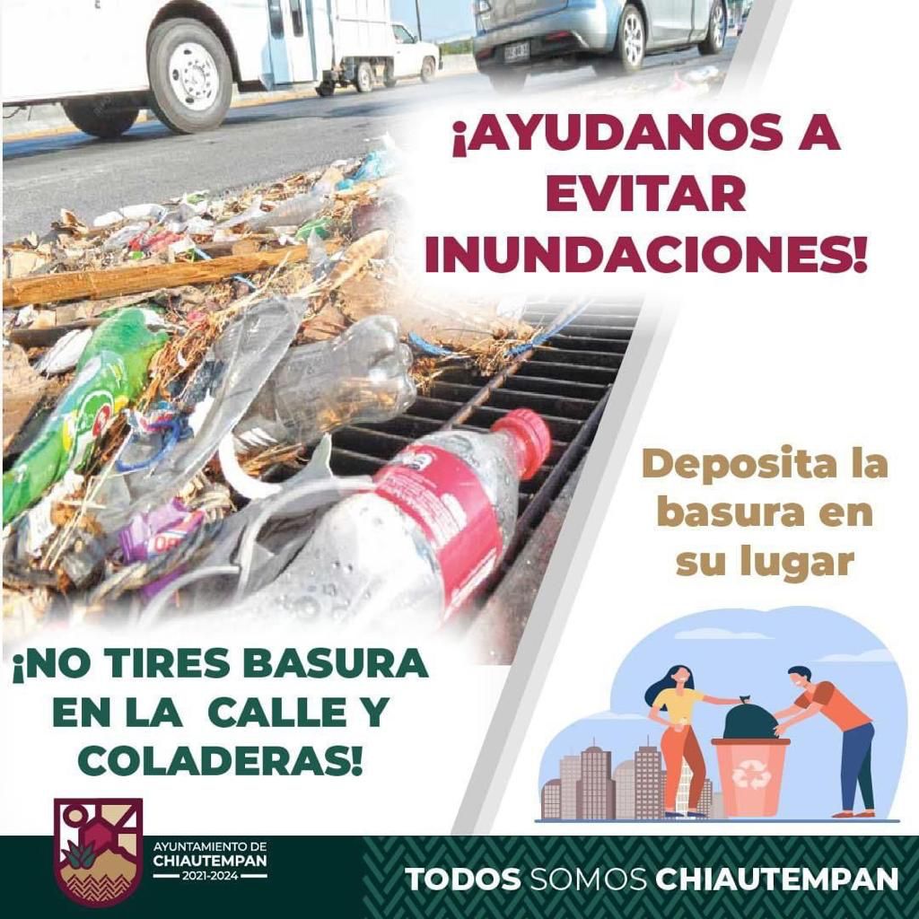 Exhorta Ayuntamiento de Chiautempan a conocer medidas de prevención en caso de lluvias intensas